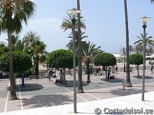 The beach promenade in Marbella
