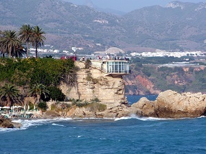 The balcony on the cliff