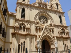 Vacker kyrka i Malaga  