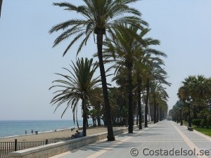 Strandpromenaden i San Pedro 
